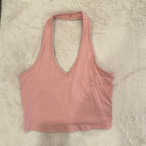 Full Tilt Pink Halter Top Size M